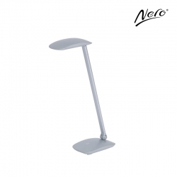 Nero Silver Desk Lamp with USB Port