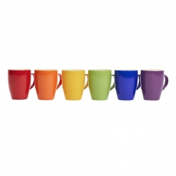 Assorted Coloured Mugs 370ml