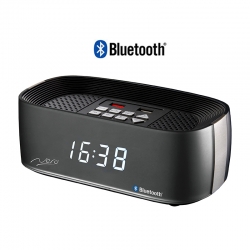 Nero Titanium Bluetooth Alarm Clock Radio