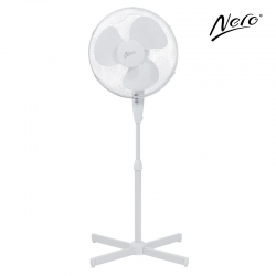 Nero 40cm Pedestal Fan White