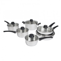 Saucepan 20cm With Glass Lid Stainless Steel